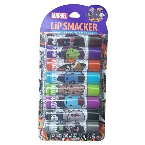 Lip Smacker Marvel Guardians Of The Galaxy 8-Piece Lip Balm Party Pack - Picture 1 of 2